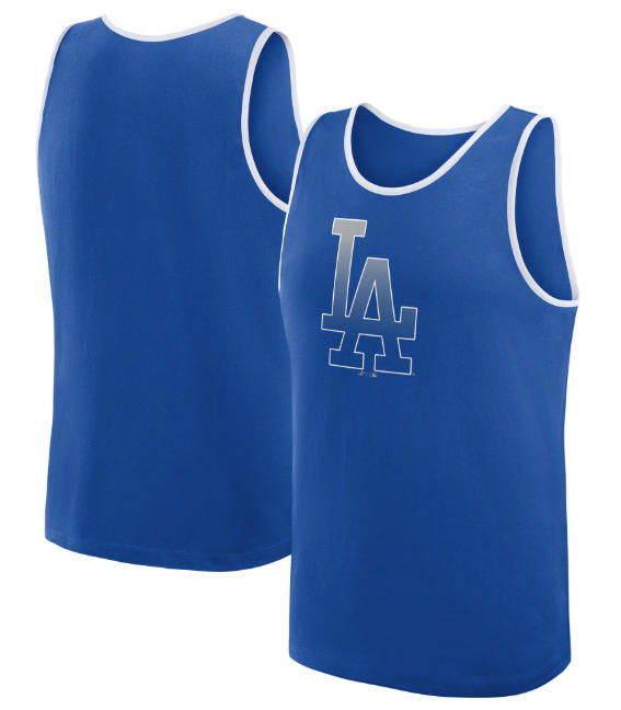 Men's Los Angeles Dodgers Logo Athletic Royal Unmatched Success Tank Top