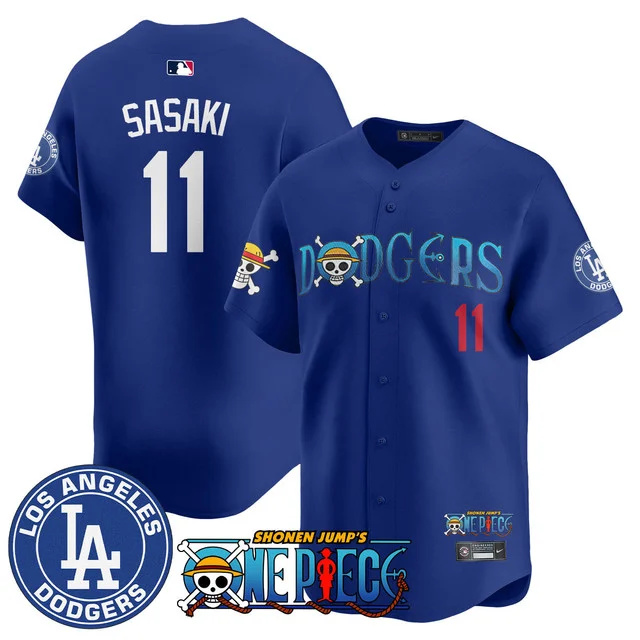 Men's Los Angeles Dodgers OP 2025 Limited Jersey - All Stitched royal #11 roki sasaki