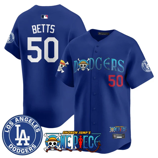 Men's Los Angeles Dodgers OP 2025 Limited Jersey - All Stitched royal #50 mookie betts