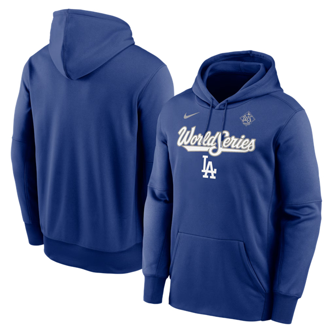 Men's Los Angeles Dodgers Royal 2025 World Series Collection Therma Fleece Hoodie