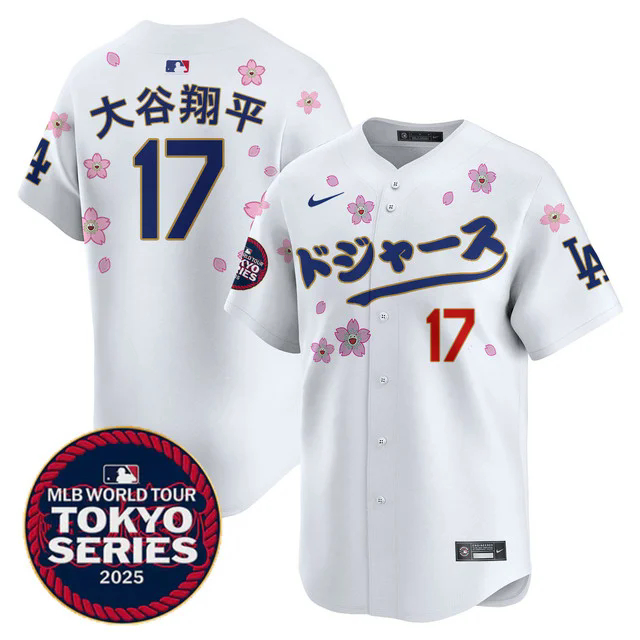 Men's Los Angeles Dodgers Tokyo Series 2025 Vapor Limited Jersey N6 #17 SHOHEI OHTANI (KANJI).webp
