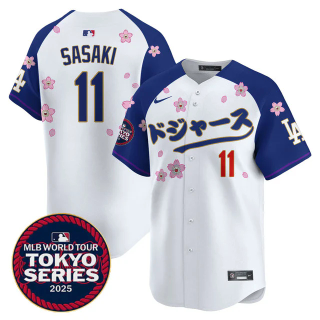 Men's Los Angeles Dodgers Tokyo Series 2025 Vapor Limited Jersey N6 ALTERNATE #11 ROKI SASAKI.webp