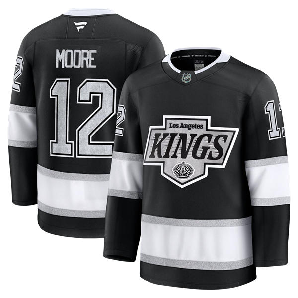 Men's Los Angeles Kings #12 Trevor Moore Fanatics Black Home Player Jersey 