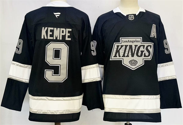 Men's Los Angeles Kings #9 Adrian Kempe Fanatics Black Home Player Jersey 