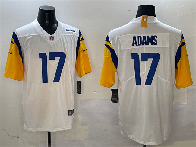 Men's Los Angeles Rams #17 Davante Adams White 2024 Vapor Untouchable Football Stitched Jersey
