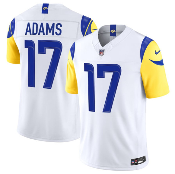 Men's Los Angeles Rams #17 Davante Adams White 2026 F.U.S.E. Vapor Limited Football Stitched Jersey