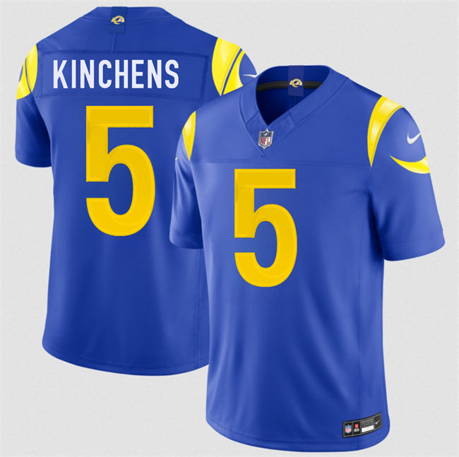 Men's Los Angeles Rams #5 Kamren Kinchens Royal 2026 F.U.S.E. Vapor Limited Football Stitched Jersey
