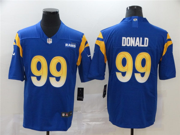 Men's Los Angeles Rams #99 Aaron Donald Nike Royal Vapor Limited Football Jersey