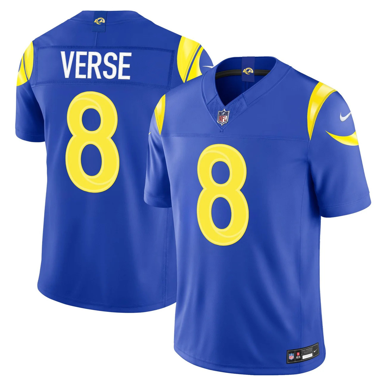 Men's Los Angeles Rams 2026 Vapor Limited Jersey #8 JARED VERSE