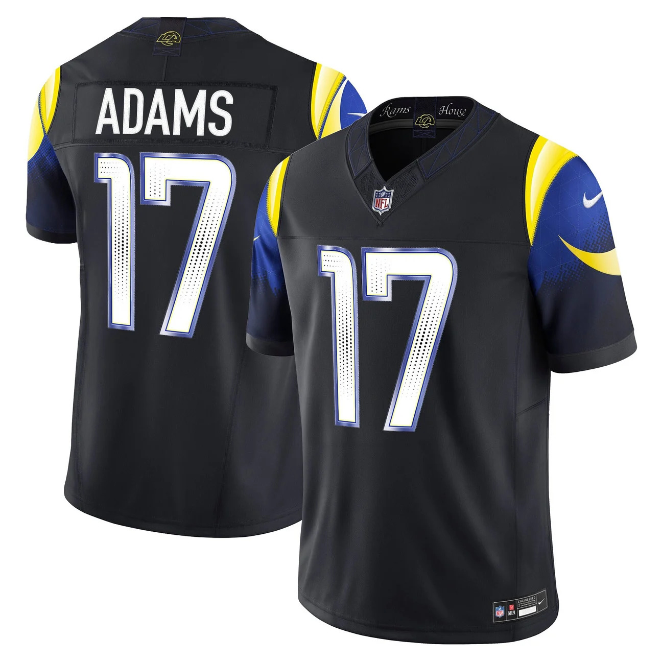 Men's Los Angeles Rams 2026 Vapor Limited Jersey BLACK #17 DAVANTE ADAMS