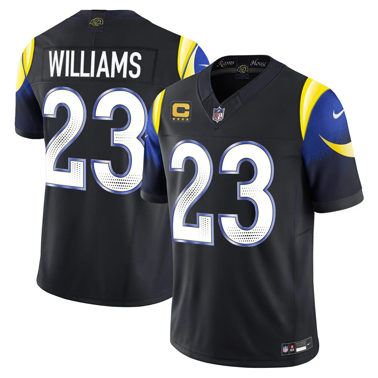 Men's Los Angeles Rams 2026 Vapor Limited Jersey BLACK #23 KYREN WILLIAMS
