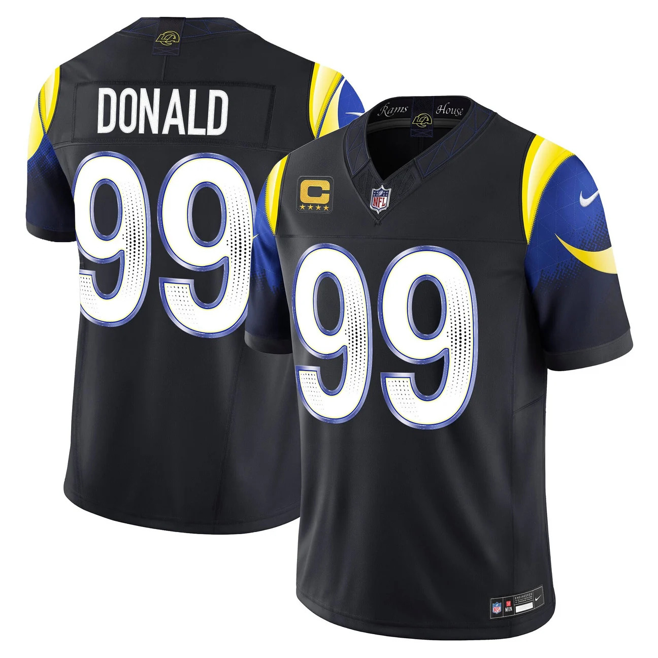 Men's Los Angeles Rams 2026 Vapor Limited Jersey BLACK #99 AARON DONALD