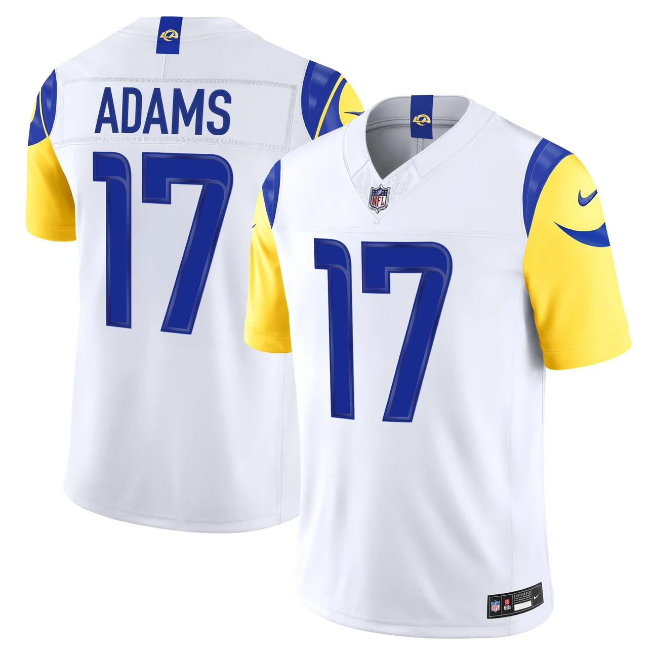 Men's Los Angeles Rams 2026 Vapor Limited Jersey WHITE #17 DAVANTE ADAMS