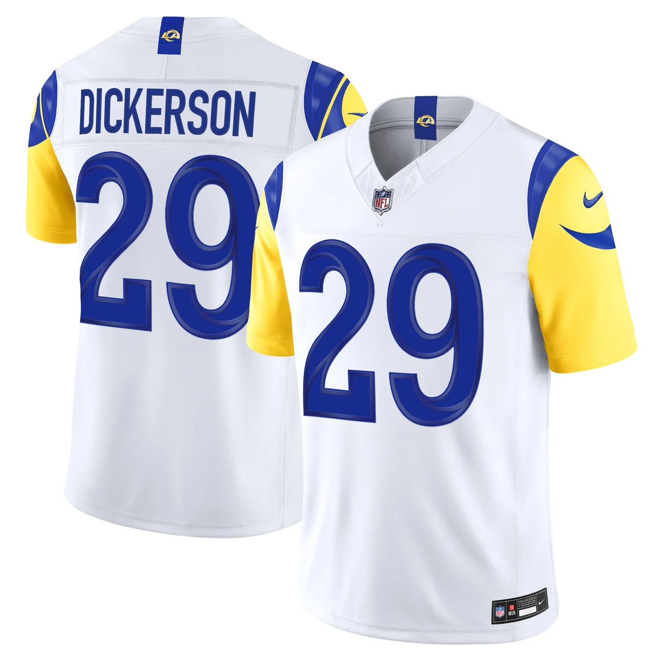 Men's Los Angeles Rams 2026 Vapor Limited Jersey WHITE #29 ERIC DICKERSON
