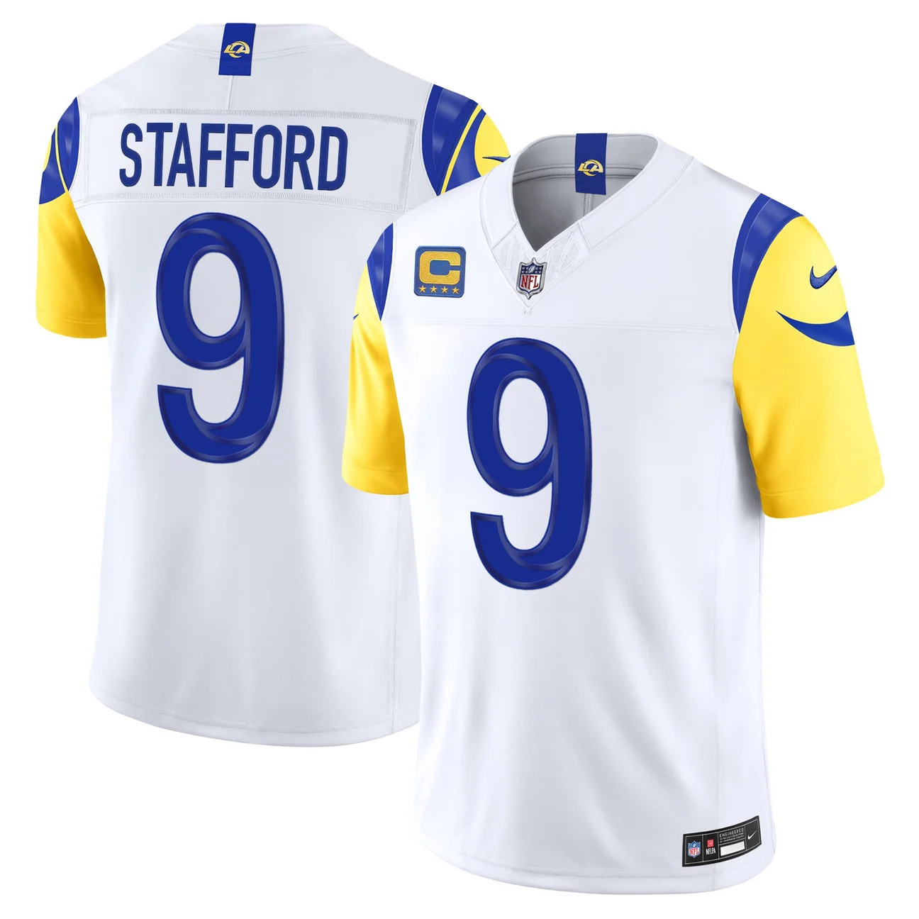 Men's Los Angeles Rams 2026 Vapor Limited Jersey WHITE #9 MATTHEW STAFFORD