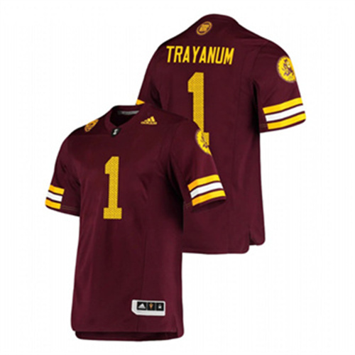 Men's Maroon Arizona State Sun Devils DeaMonte Trayanum Premier Football Jersey