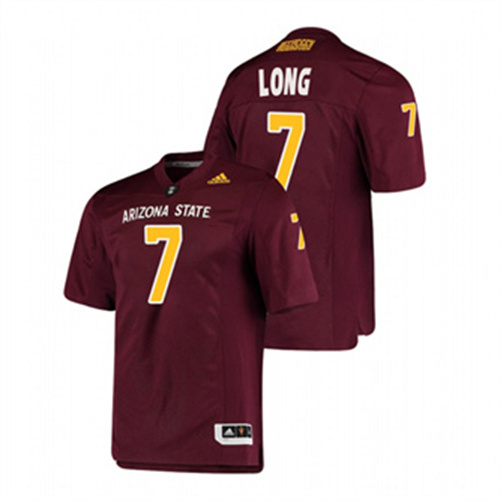Men's Maroon Arizona State Sun Devils Ethan Long College Football Premier Jersey
