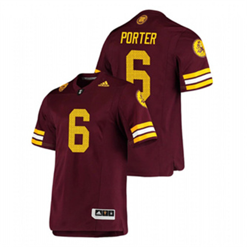 Men's Maroon Arizona State Sun Devils Geordon Porter Premier Football Jersey