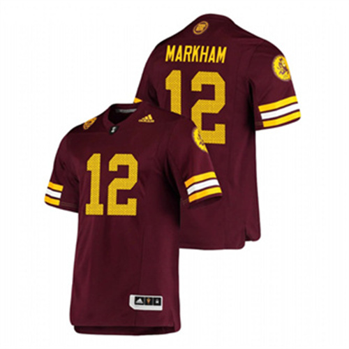 Men's Maroon Arizona State Sun Devils Kejuan Markham Premier Football Jersey