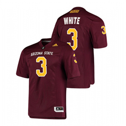 Men's Maroon Arizona State Sun Devils Rachaad White College Football Premier Jersey