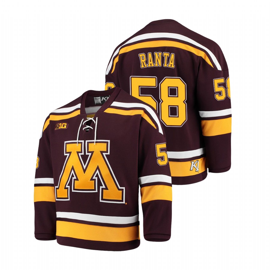 Men's Maroon Minnesota Golden Gophers Sampo Ranta 2021 Big Ten Hockey Tournament Champions Replica Jersey