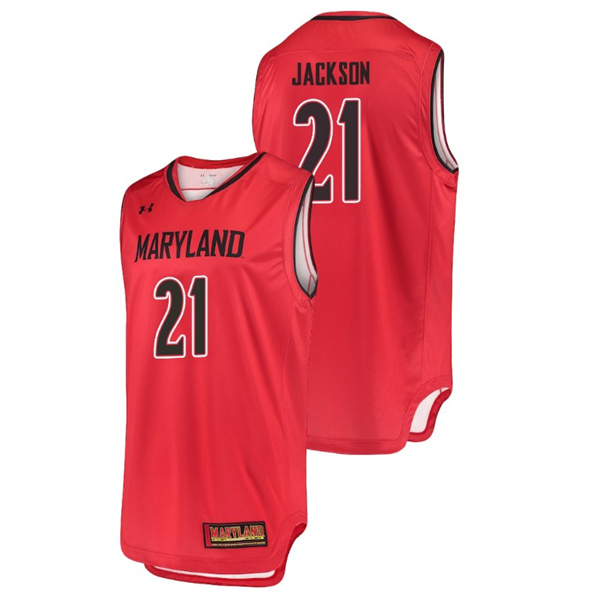 Men's Maryland Terrapins Red Justin Jackson College Basketball Replica Jersey Men's Jersey Maryland Terrapins Red Justin Jackson Basketball Replica Jersey