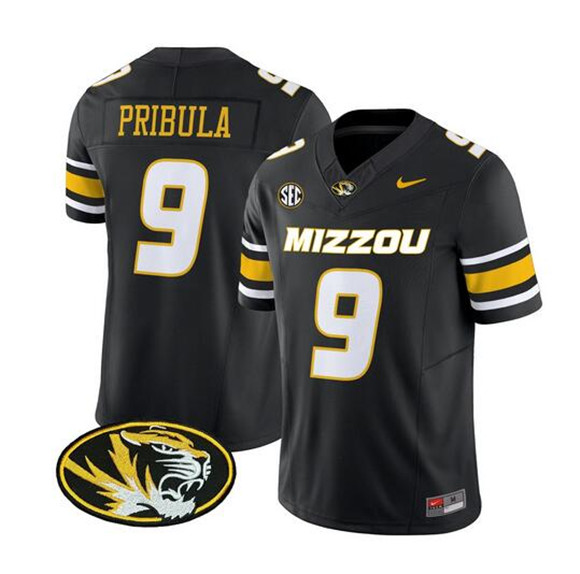 Men's Memphis Tigers #9 Beau Pribula Black F.U.S.E. Vapor Limited Football Jersey