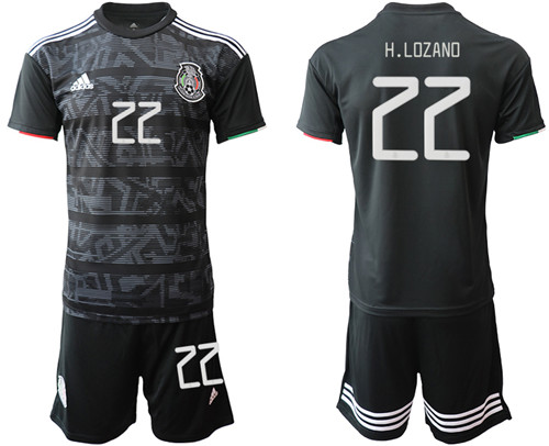 Men's Mexico #22 H.Lozand home Jersey