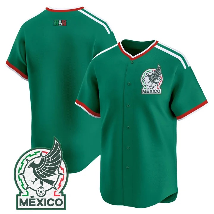 Men's Mexico 2026 National Team Vapor Baseball Jersey BLANK