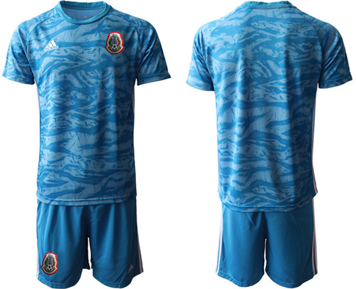 Men's Mexico Blue goalkeeper Jersey