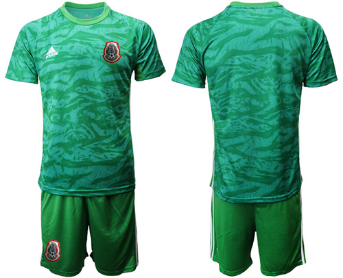 Men's Mexico Green Goalkeeper Jersey