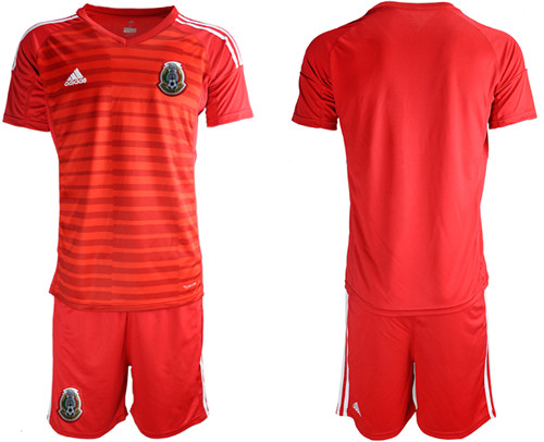 Men's Mexico Red Blank goalkeeper Jersey
