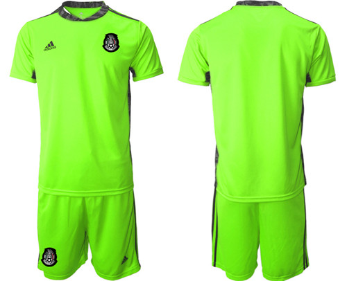 Men's Mexico fluorescent green goalkeeper Jersey