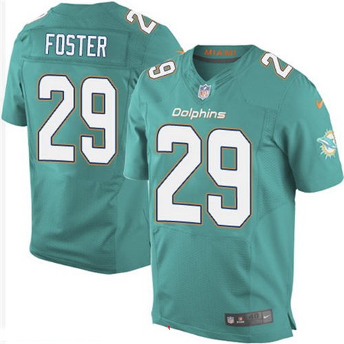 Men's Miami Dolphins #29 Arian Foster Green Team Color Nike Elite Jersey