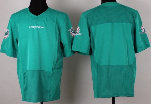 Men's Miami Dolphins Blank Green Nik Elite Jersey