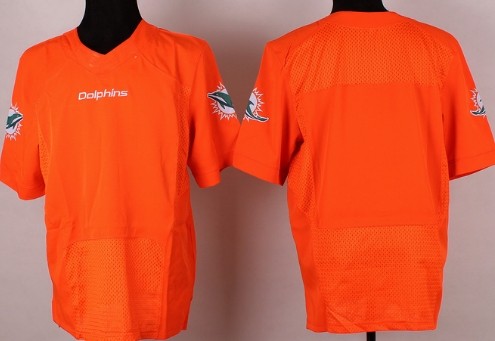 Men's Miami Dolphins Blank Orange Nik Elite Jersey