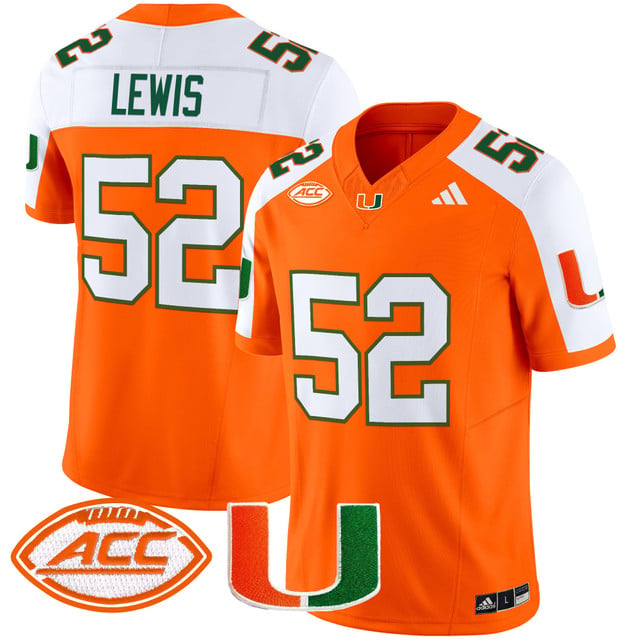 Men's Miami Hurricanes 2025 Vapor Limited Jersey #52 Ray Lewis