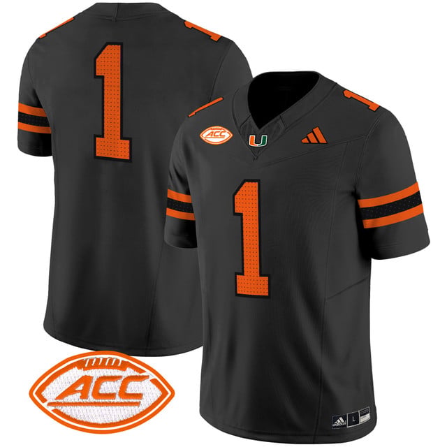 Men's Miami Hurricanes 2025 Vapor Limited Jersey black #1