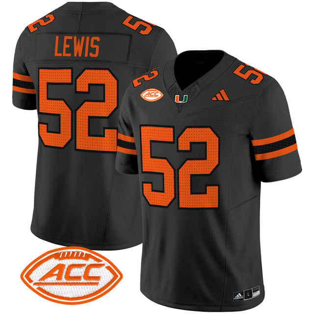 Men's Miami Hurricanes 2025 Vapor Limited Jersey black #52 Ray Lewis