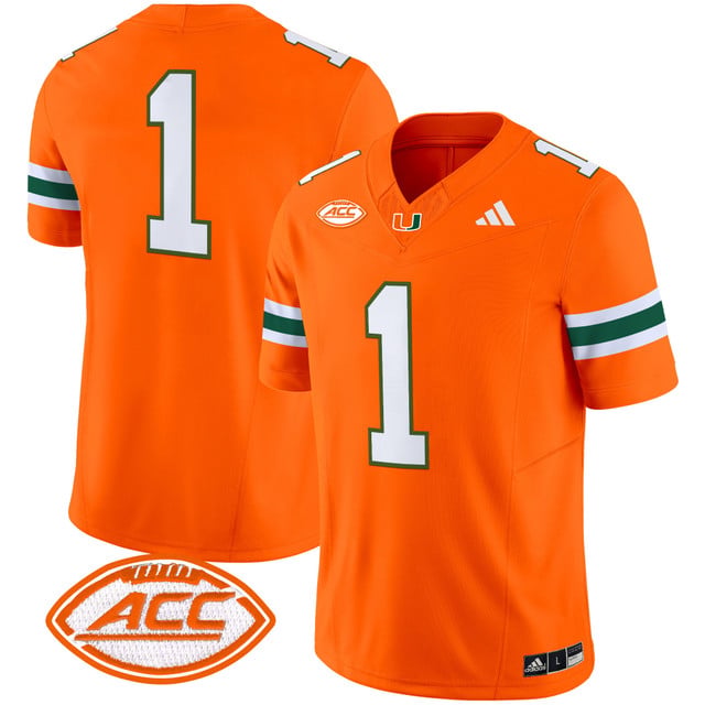 Men's Miami Hurricanes 2025 Vapor Limited Jersey orange #1