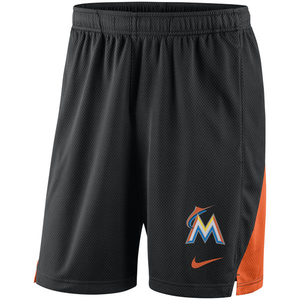 Men's Miami Marlins Nike Black Franchise Performance Shorts