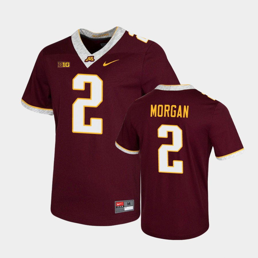 Men's Minnesota Golden Gophers #2 Tanner Morgan 2020 Maroon White Nike Untouchable Game Football Jersey