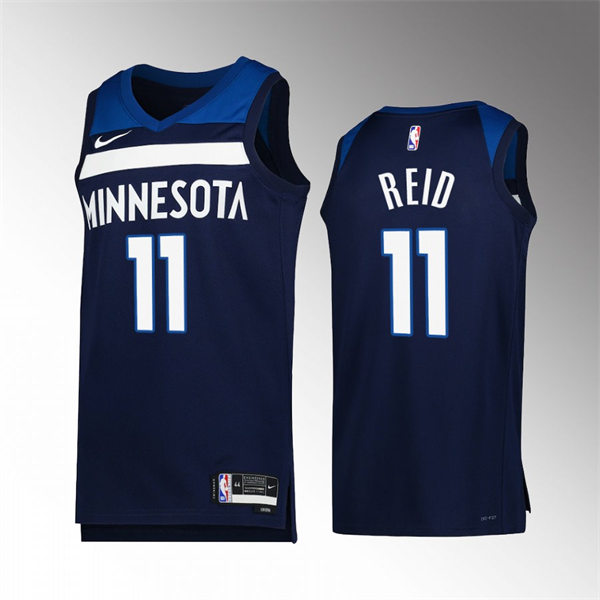 Men's Minnesota Timberwolves #11 Naz Reid Navy Icon Edition Player Jersey