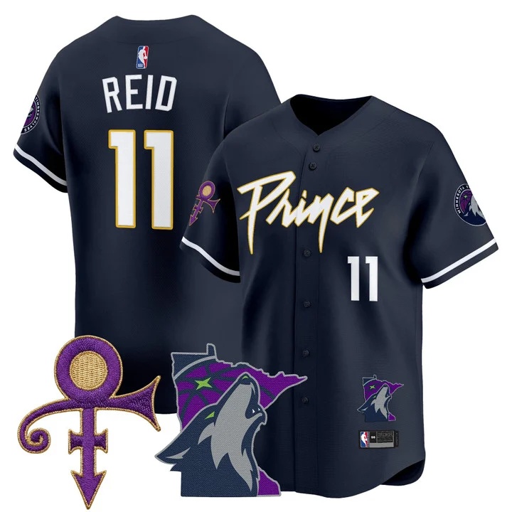 Men's Minnesota Timberwolves Prince Patch Vapor Baseball Jersey icon #11 Naz Reid