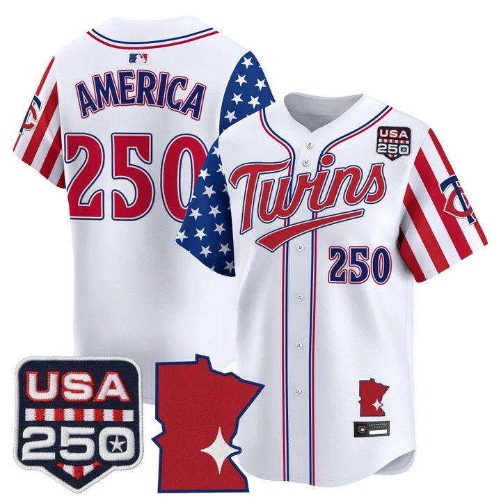 Men's Minnesota Twins America 250 Edition Vapor Premier Limited Jersey #250 AMERICA