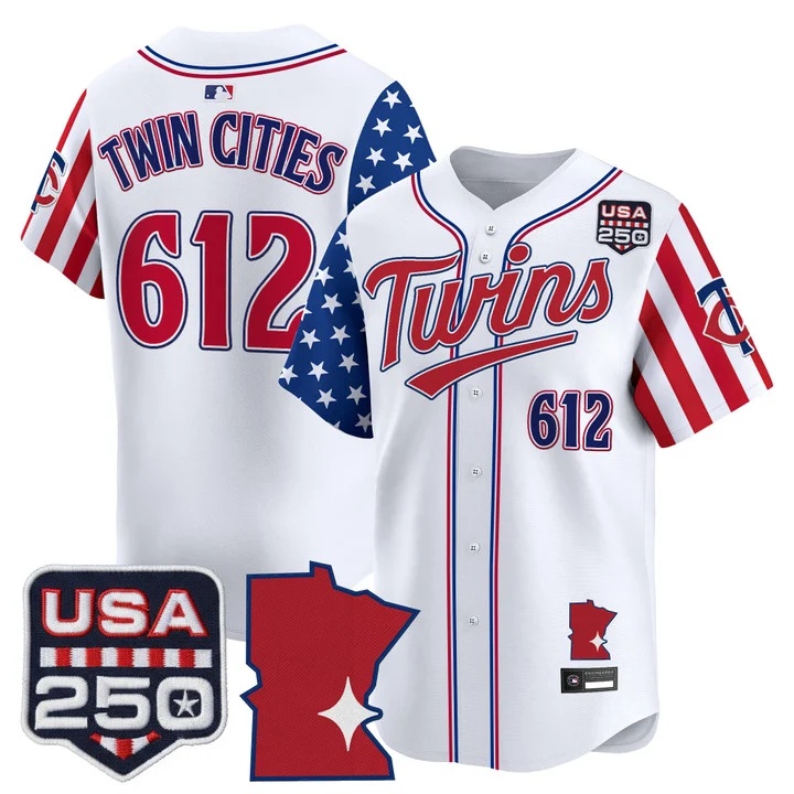 Men's Minnesota Twins America 250 Edition Vapor Premier Limited Jersey #612 TWIN CITIES