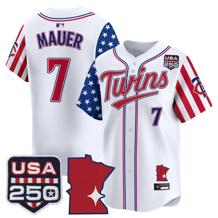 Men's Minnesota Twins America 250 Edition Vapor Premier Limited Jersey #7 JOE MAUER