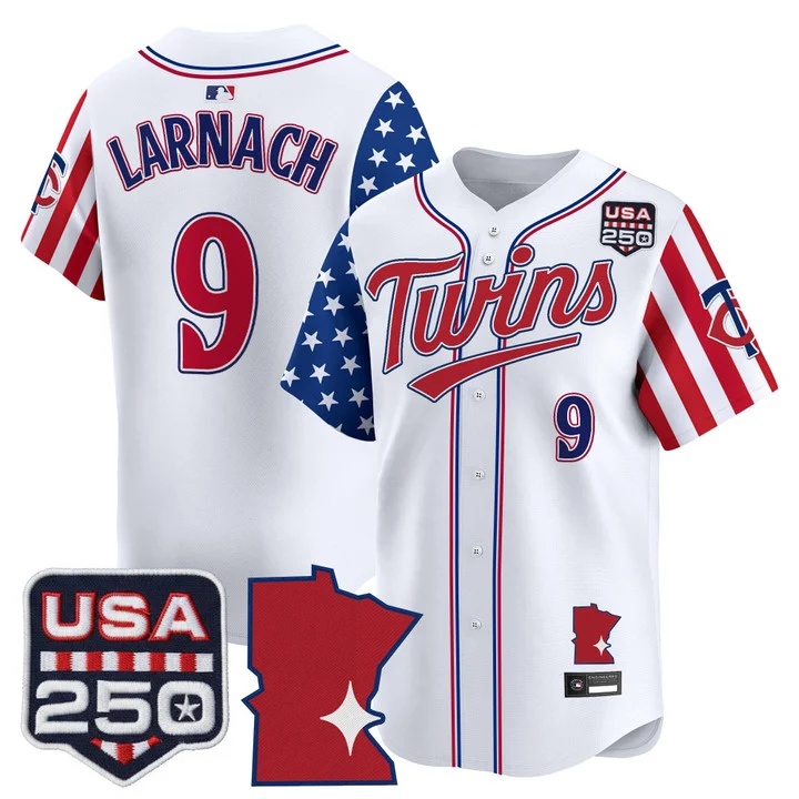 Men's Minnesota Twins America 250 Edition Vapor Premier Limited Jersey #9 TREVOR LARNACH