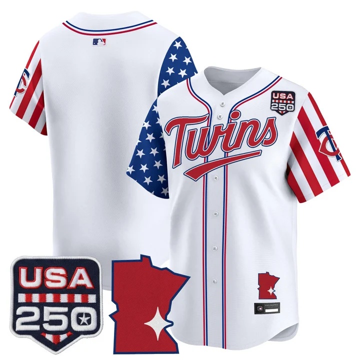 Men's Minnesota Twins America 250 Edition Vapor Premier Limited Jersey BLANK