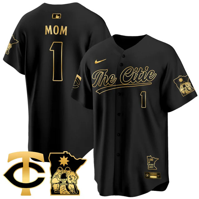 Men's Minnesota Twins City Connect Concept Jersey BLACK GOLD #1MOM.webp
